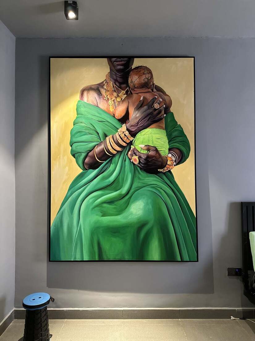 Installation view, private residence