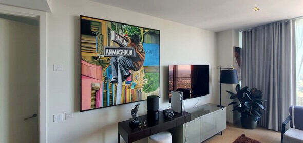 Installation view, private residence