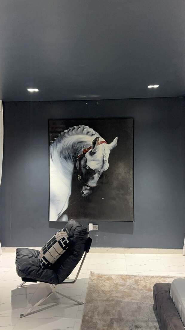 Installation view, private residence
