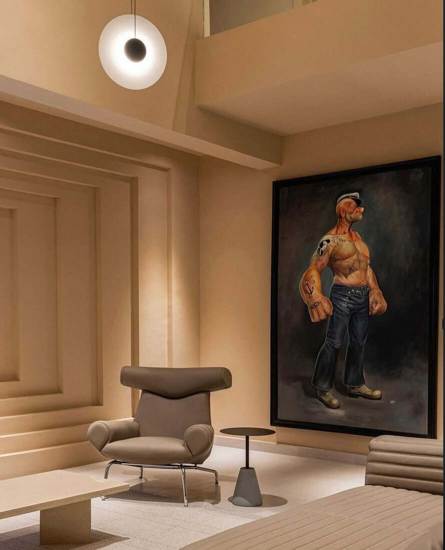 Installation view, private residence