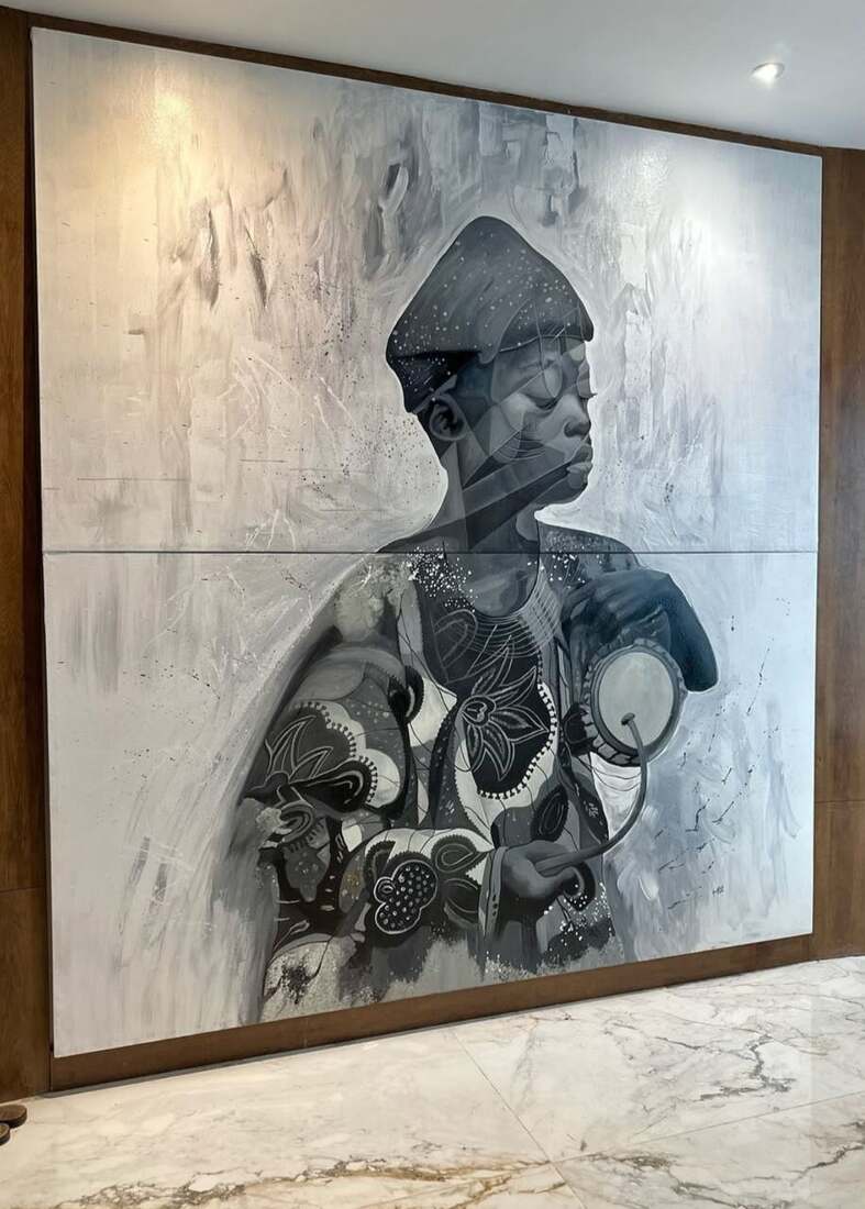 Installation view, private residence