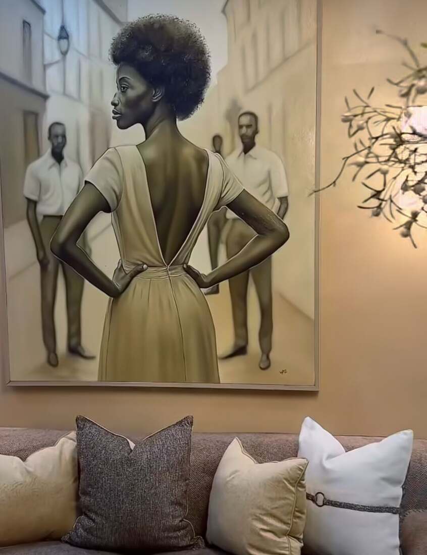 Installation view, private residence