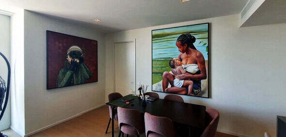 Installation view, private residence
