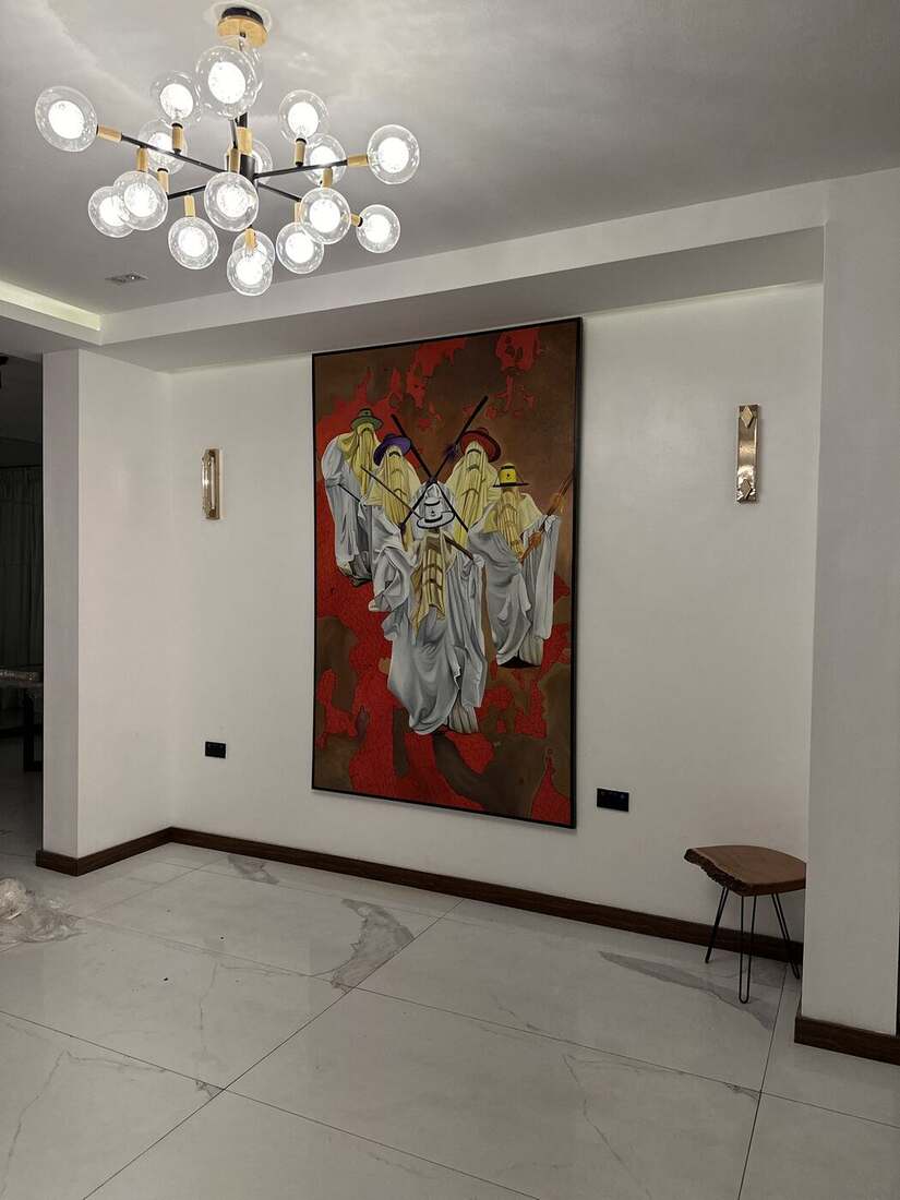 Installation view, private residence