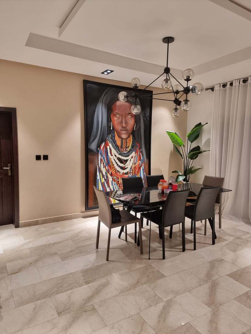 Installation view, private residence