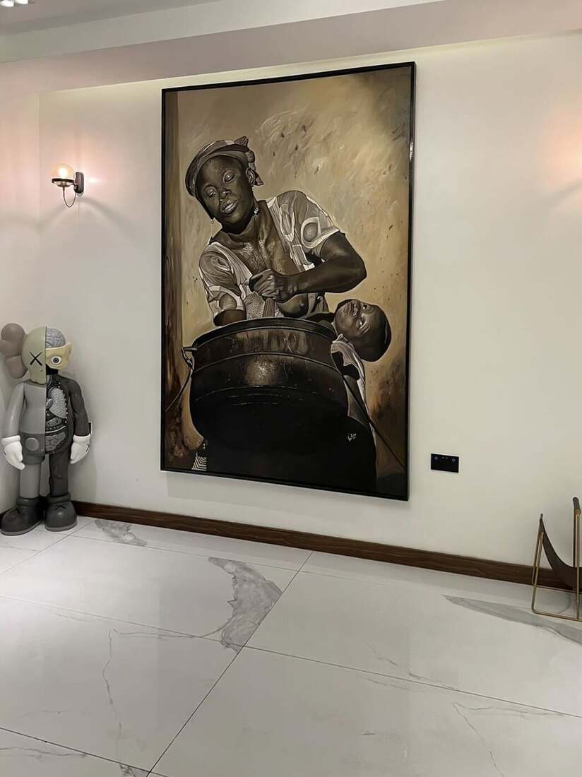Installation view, private residence
